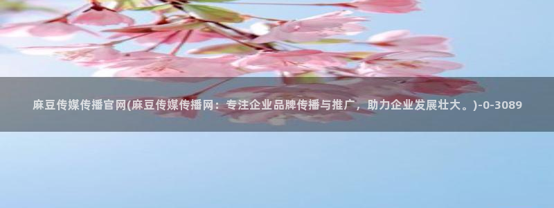 麻豆更新入口：麻豆传媒传播官网(麻豆传媒传播网：专注企业品牌传播与推广，助力企业发展壮大。)
